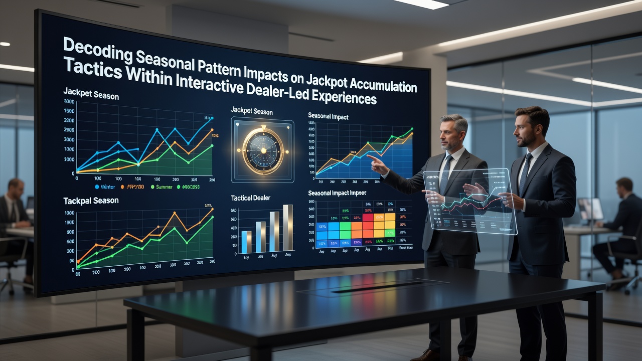 Interactive dealer leading a live roulette session with seasonal player engagement patterns visible in real time
