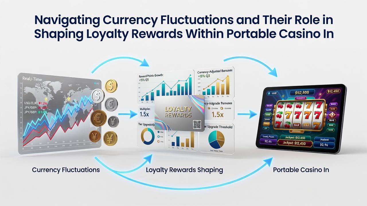 Loyalty rewards screen on a portable device showing adjusted point values after currency conversion
