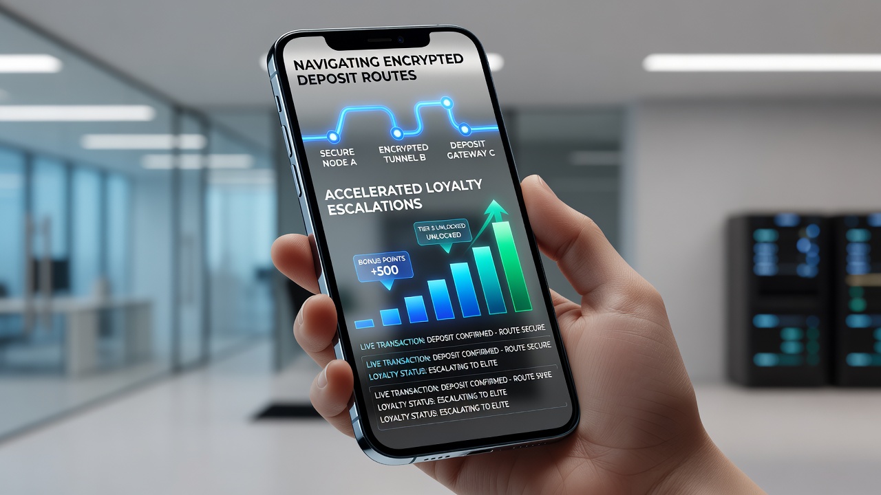 Close-up of live dealer table on mobile screen showing encrypted transaction confirmation and loyalty meter advancement