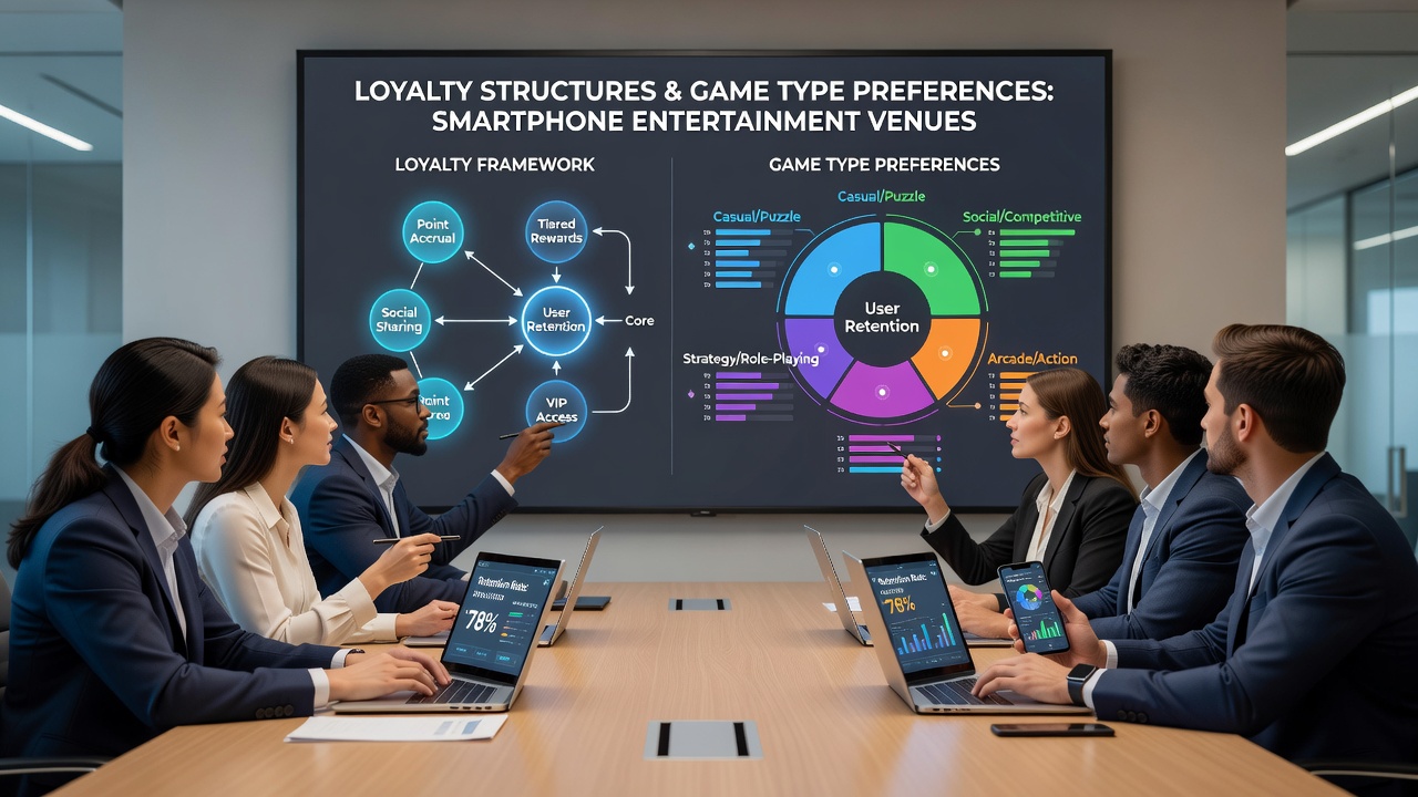 Mobile app interface showing loyalty progress bar next to slot and table game icons with reward notifications